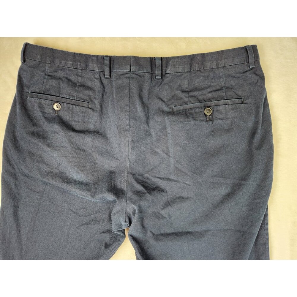 Hugo Boss Men's W35"x31" C-Shark1 Navy Blue‎ Cotton Blend Flat Front Dress Pants - Picture 8 of 16